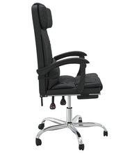 Bürostuhl mit Massagefunktion Schwarz Kunstleder