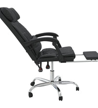 Bürostuhl mit Massagefunktion Schwarz Kunstleder
