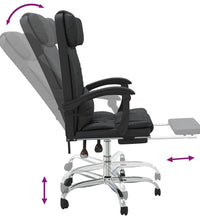 Bürostuhl mit Massagefunktion Schwarz Kunstleder