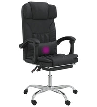 Bürostuhl mit Massagefunktion Schwarz Kunstleder