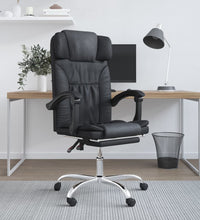 Bürostuhl mit Massagefunktion Schwarz Kunstleder