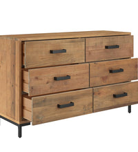 Sideboard Braun 110x35x70 cm Massivholz Kiefer