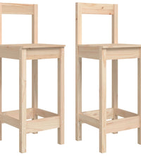 Barstühle 2 Stk. 40x41,5x112 cm Massivholz Kiefer