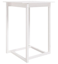 Bartisch Weiß 80x80x110 cm Massivholz Kiefer