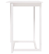 Bartisch Weiß 80x80x110 cm Massivholz Kiefer