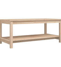 Couchtisch 110x55x45 cm Massivholz Kiefer