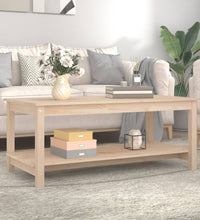 Couchtisch 110x55x45 cm Massivholz Kiefer