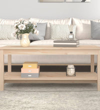 Couchtisch 110x55x45 cm Massivholz Kiefer