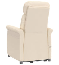 Massagesessel Elektrisch Beige Mikrofaser