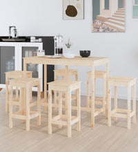 7-tlg. Bar-Set Massivholz Kiefer