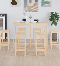 7-tlg. Bar-Set Massivholz Kiefer