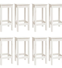 9-tlg. Bar-Set Weiß Massivholz Kiefer