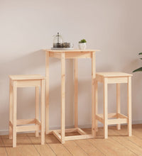 3-tlg. Bar-Set Massivholz Kiefer