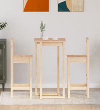 3-tlg. Bar-Set Massivholz Kiefer
