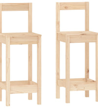 3-tlg. Bar-Set Massivholz Kiefer