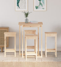 5-tlg. Bar-Set Massivholz Kiefer