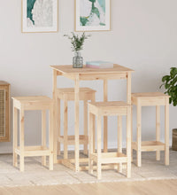 5-tlg. Bar-Set Massivholz Kiefer