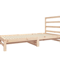 Tagesbett Ausziehbar 2x(90x190) cm Massivholz Kiefer