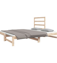 Tagesbett Ausziehbar 2x(90x190) cm Massivholz Kiefer