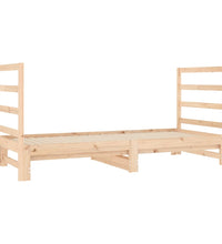 Tagesbett Ausziehbar 2x(90x190) cm Massivholz Kiefer