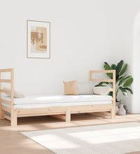 Tagesbett Ausziehbar 2x(90x190) cm Massivholz Kiefer