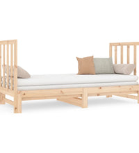 Tagesbett Ausziehbar 2x(90x190) cm Massivholz Kiefer