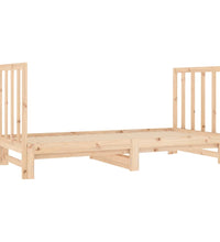 Tagesbett Ausziehbar 2x(90x190) cm Massivholz Kiefer