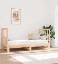 Tagesbett Ausziehbar 2x(90x190) cm Massivholz Kiefer