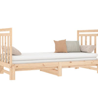Tagesbett Ausziehbar 2x(90x190) cm Massivholz Kiefer