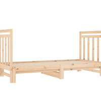 Tagesbett Ausziehbar 2x(90x190) cm Massivholz Kiefer