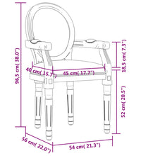 Esszimmerstuhl 54x56x96,5 cm Leinen