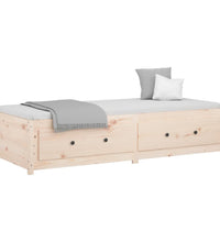 Tagesbett ohne Matratze 90x200 cm Massivholz Kiefer