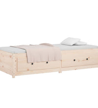 Tagesbett ohne Matratze 90x200 cm Massivholz Kiefer