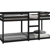 Etagenbett Schwarz 80x200 cm Massivholz Kiefer