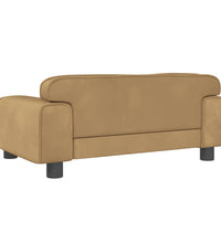 Hundebett Braun 70x45x30 cm Samt