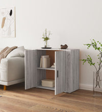 Sideboard Grau Sonoma 80x33x70 cm Holzwerkstoff