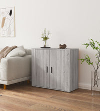 Sideboard Grau Sonoma 80x33x70 cm Holzwerkstoff