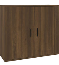 Sideboard Braun Eichen-Optik 80x33x70 cm Holzwerkstoff