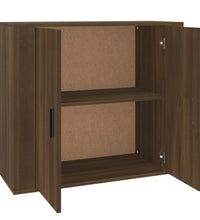 Sideboard Braun Eichen-Optik 80x33x70 cm Holzwerkstoff