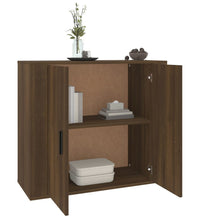 Sideboard Braun Eichen-Optik 80x33x70 cm Holzwerkstoff
