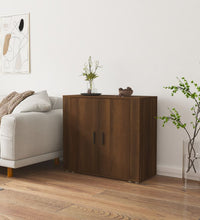 Sideboard Braun Eichen-Optik 80x33x70 cm Holzwerkstoff
