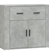 Sideboard Betongrau 80x33x70 cm Holzwerkstoff