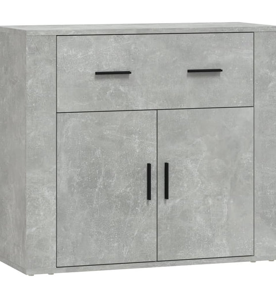 Sideboard Betongrau 80x33x70 cm Holzwerkstoff