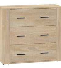 Sideboard Sonoma-Eiche 80x33x70 cm Holzwerkstoff