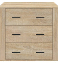 Sideboard Sonoma-Eiche 80x33x70 cm Holzwerkstoff