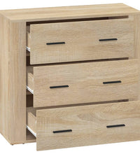 Sideboard Sonoma-Eiche 80x33x70 cm Holzwerkstoff