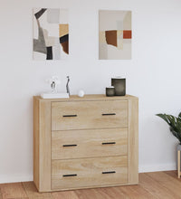 Sideboard Sonoma-Eiche 80x33x70 cm Holzwerkstoff