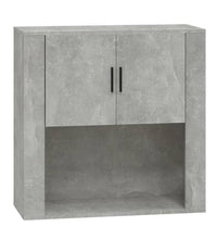 Wandschrank Betongrau 80x33x80 cm Holzwerkstoff