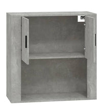 Wandschrank Betongrau 80x33x80 cm Holzwerkstoff