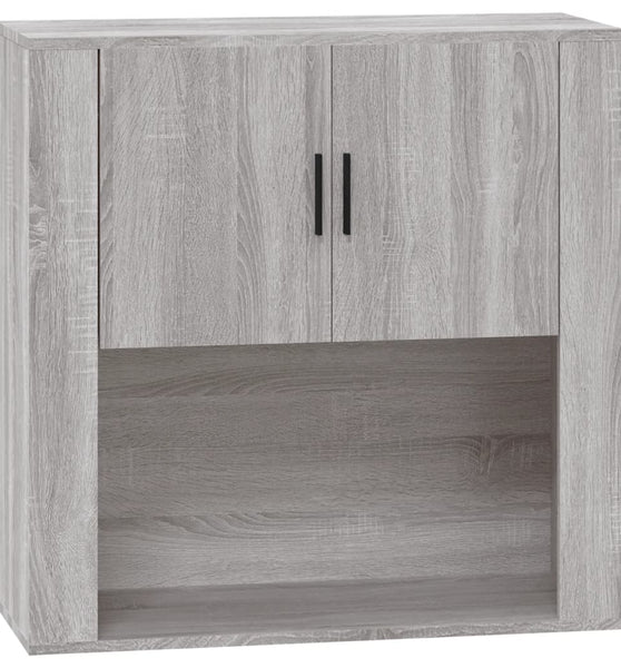 Wandschrank Grau Sonoma 80x33x80 cm Holzwerkstoff